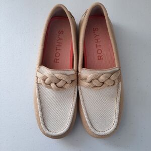 Rothy's The Braid Driver Loafer in Cappuccino size 7.5